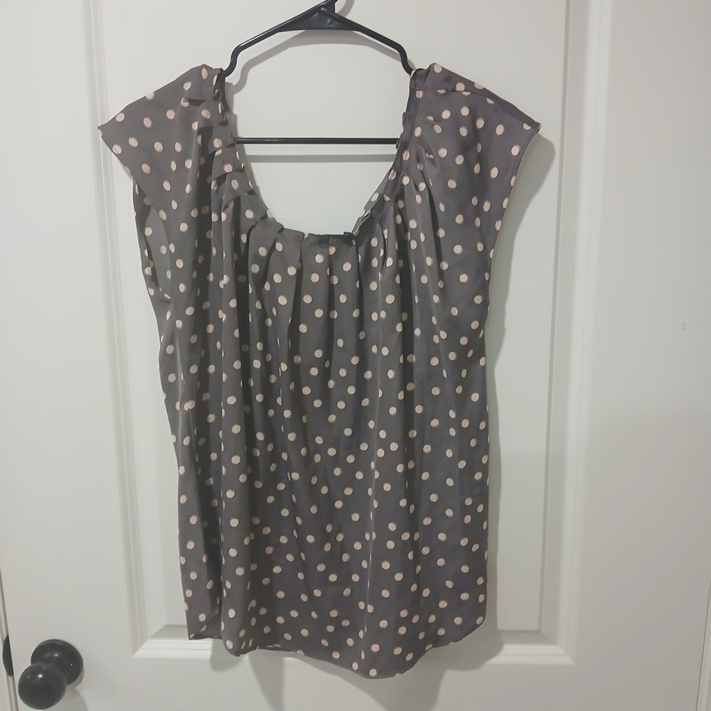 ⭐️ LC Lauren Conrad Polka Dot Top size medium